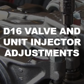 How to Adjust Valve and Unit Injectors – 16L